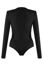 Jolene Drape Long Sleeve Bodysuit