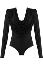 Jolene Drape Long Sleeve Bodysuit