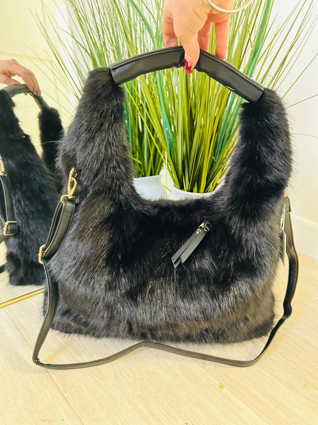 Fluffy HOBO Bag