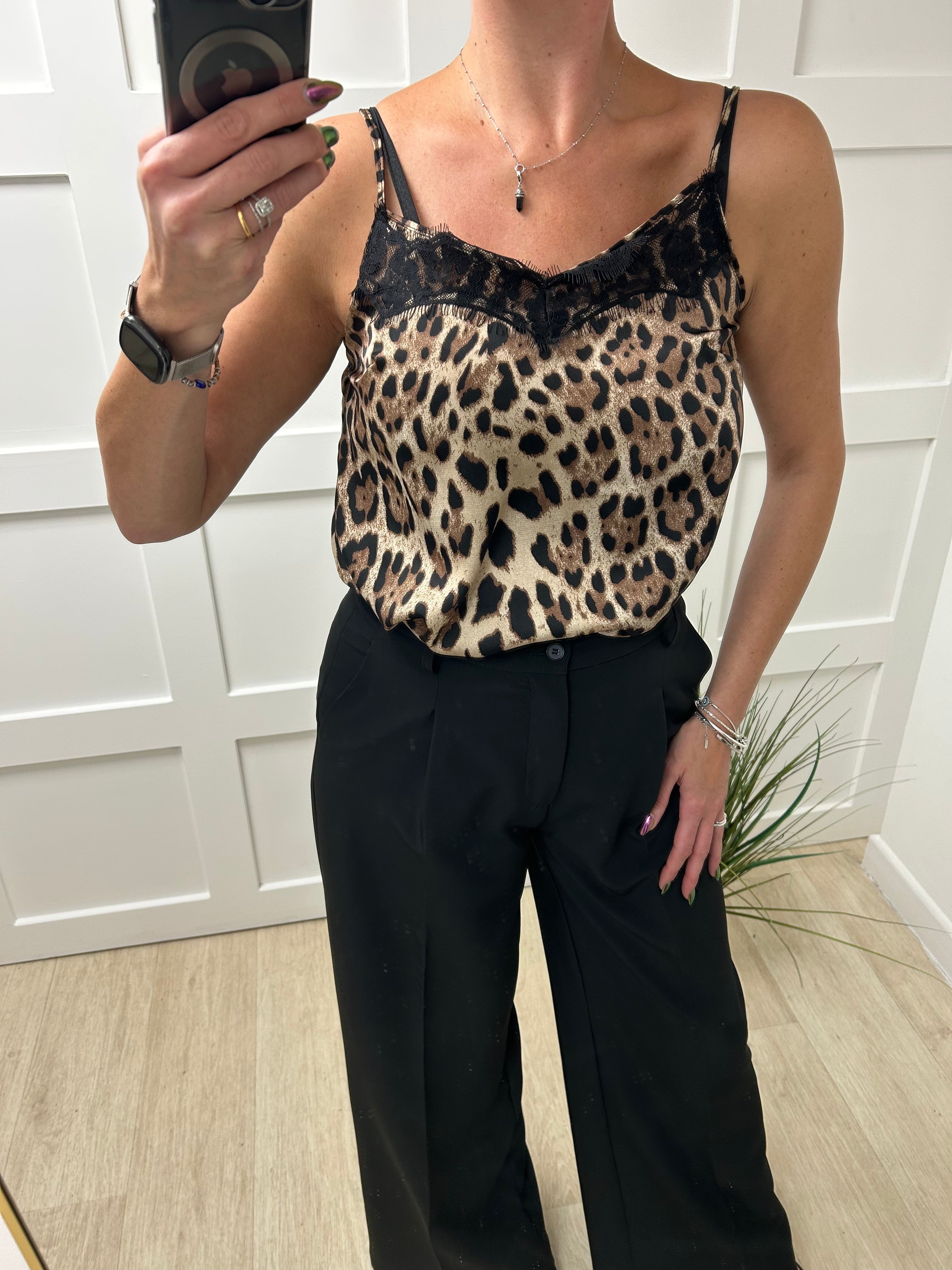 Ava Leopard Print Cami