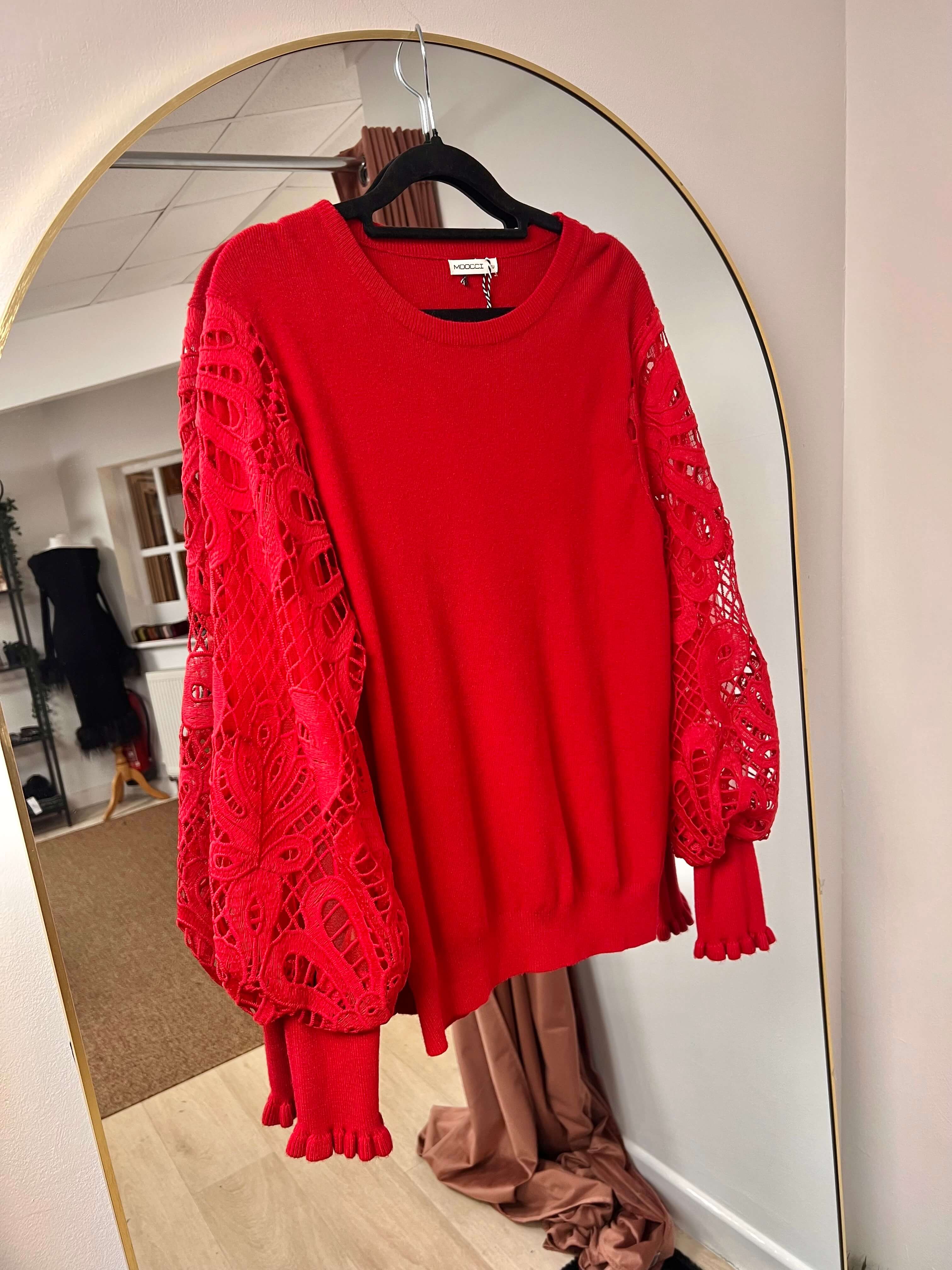 Bonnie Crochet Sleeve Jumper