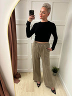 Cali Long Sleeve Cropped Top