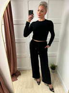 Cali Long Sleeve Cropped Top