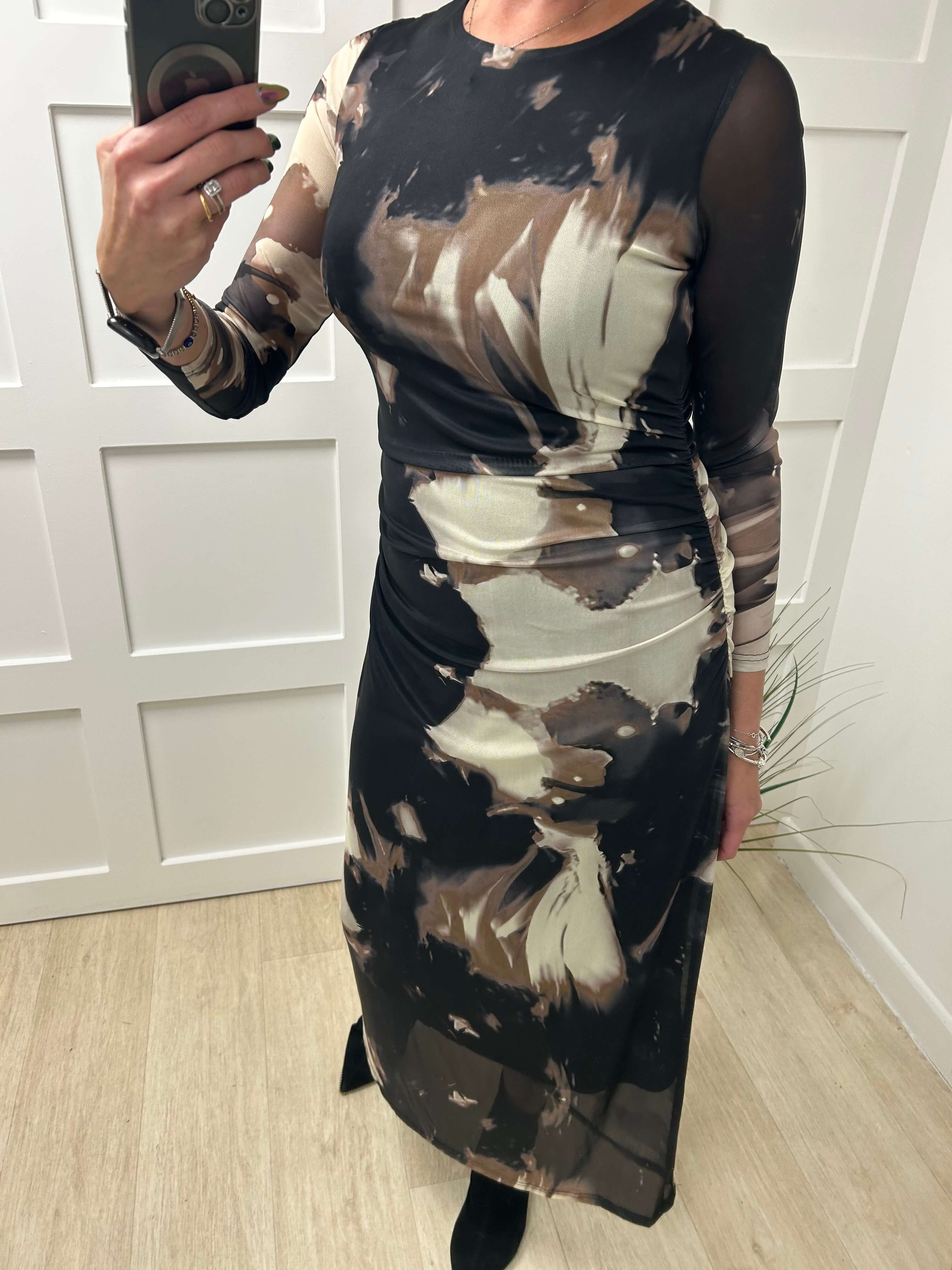 Della Camo Maxi Dress