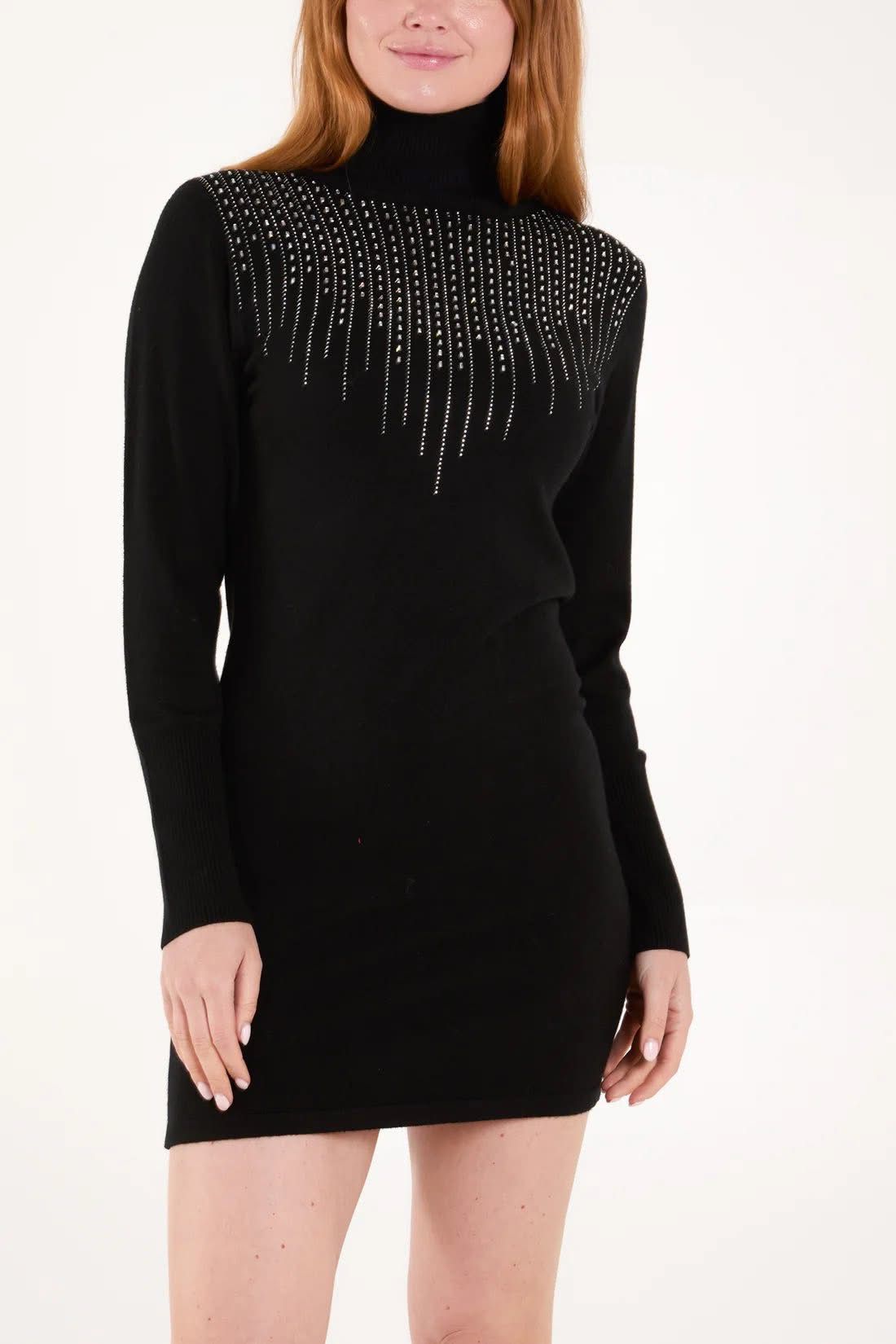 Diamante Jumper Dress
