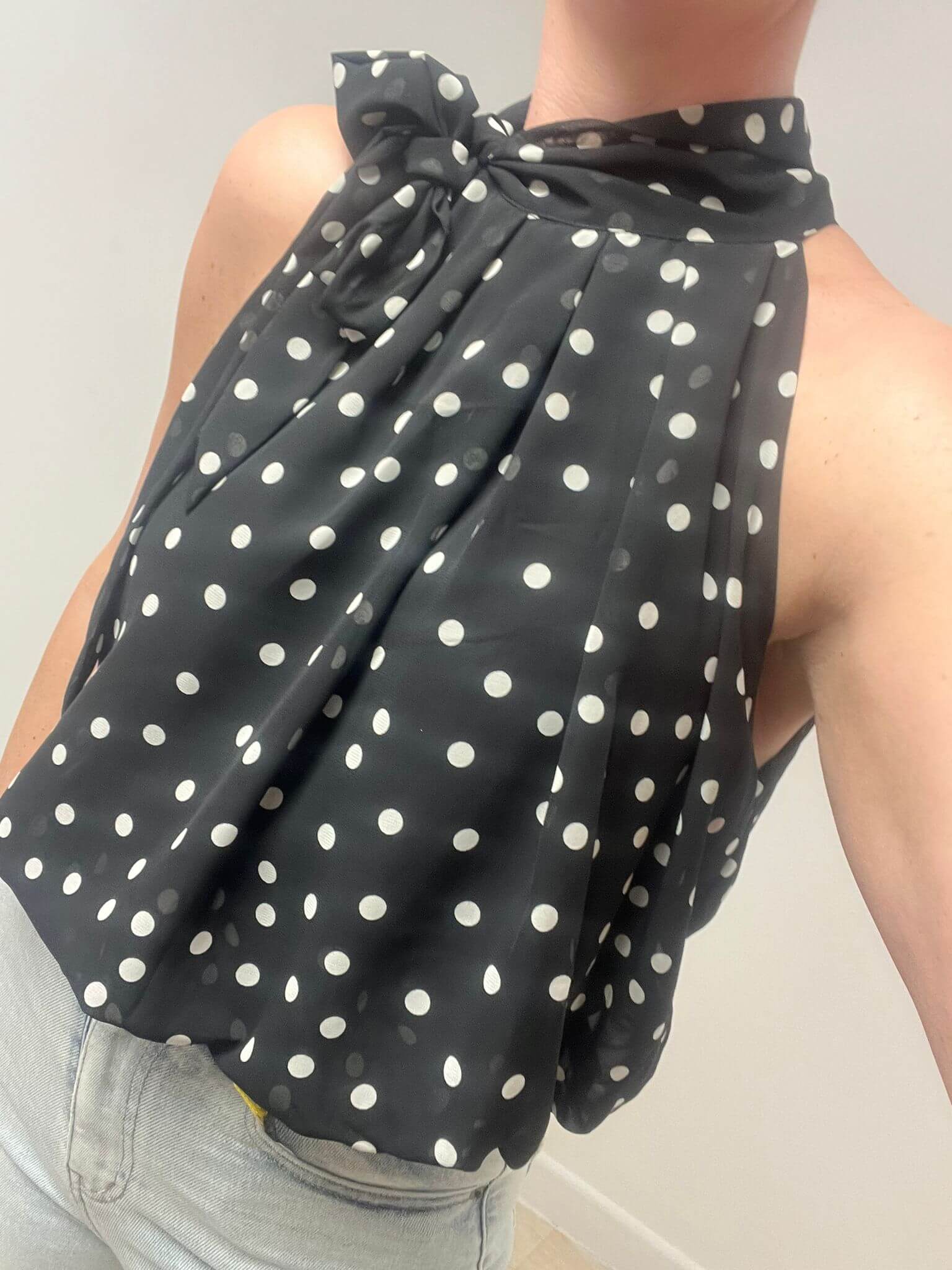 Eleanor Polka Dot Halter Top