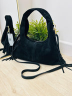 Suede Fringe Grab Bag