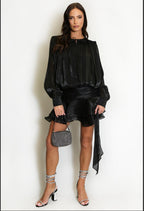 Georgette Flare Mini Dress