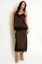 Georgia Lace Midi Skirt & Cami Co-Ord