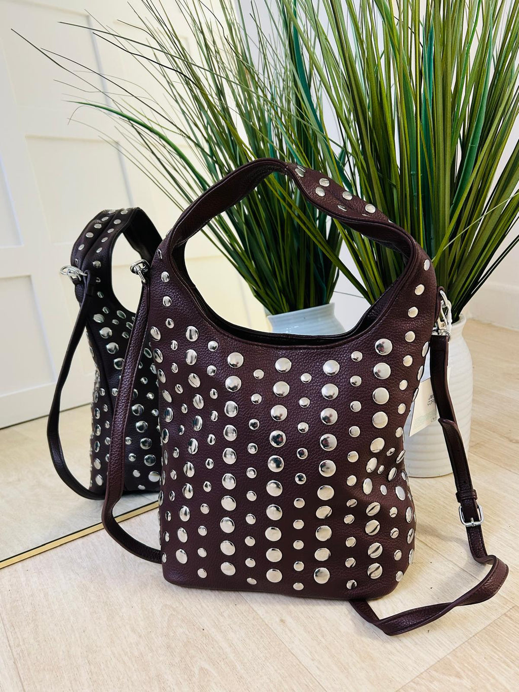 Studded Bucket Bag