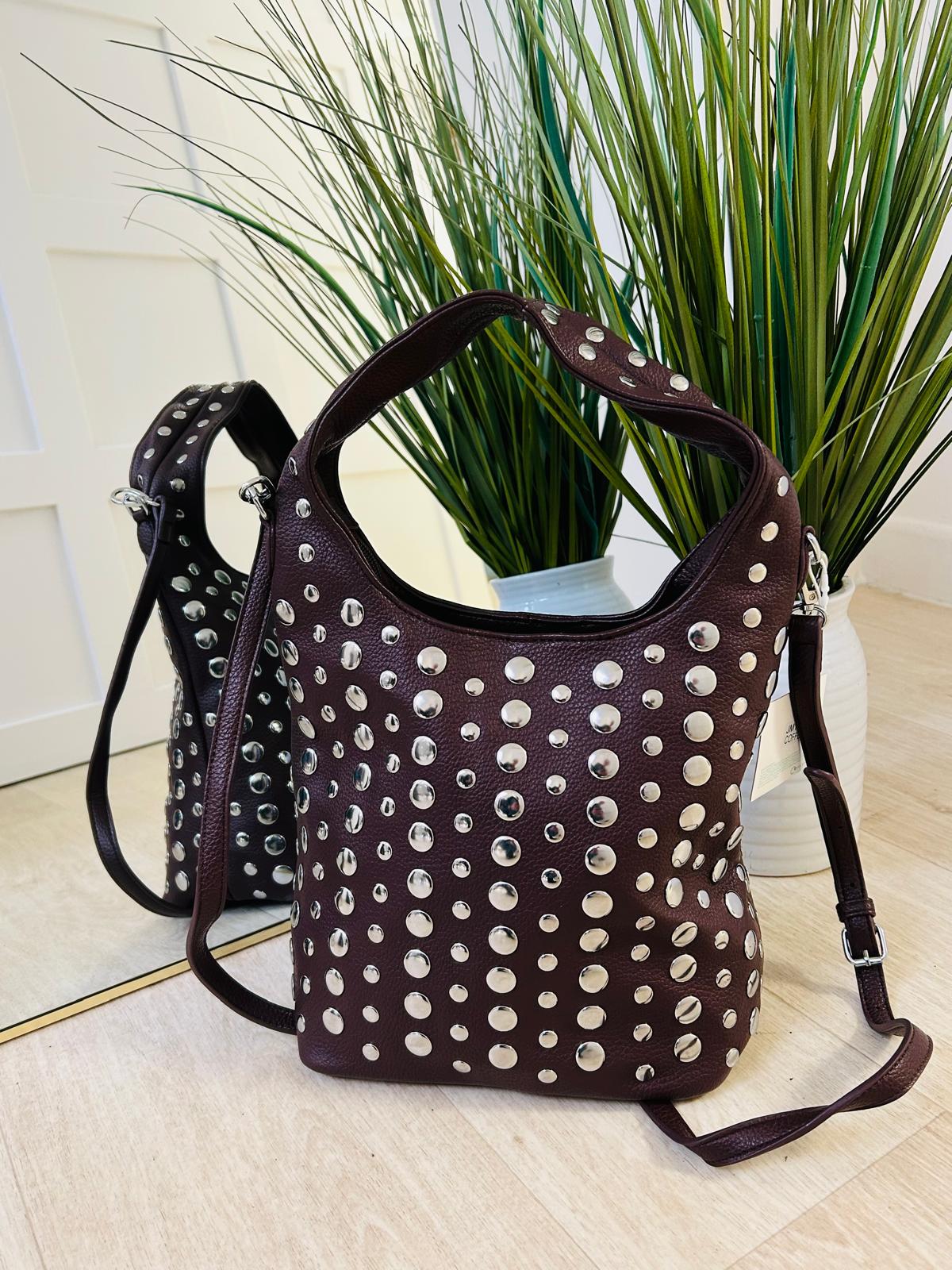 Studded Bucket Bag