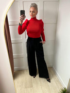 Kamila High Neck Ribbed Jumper