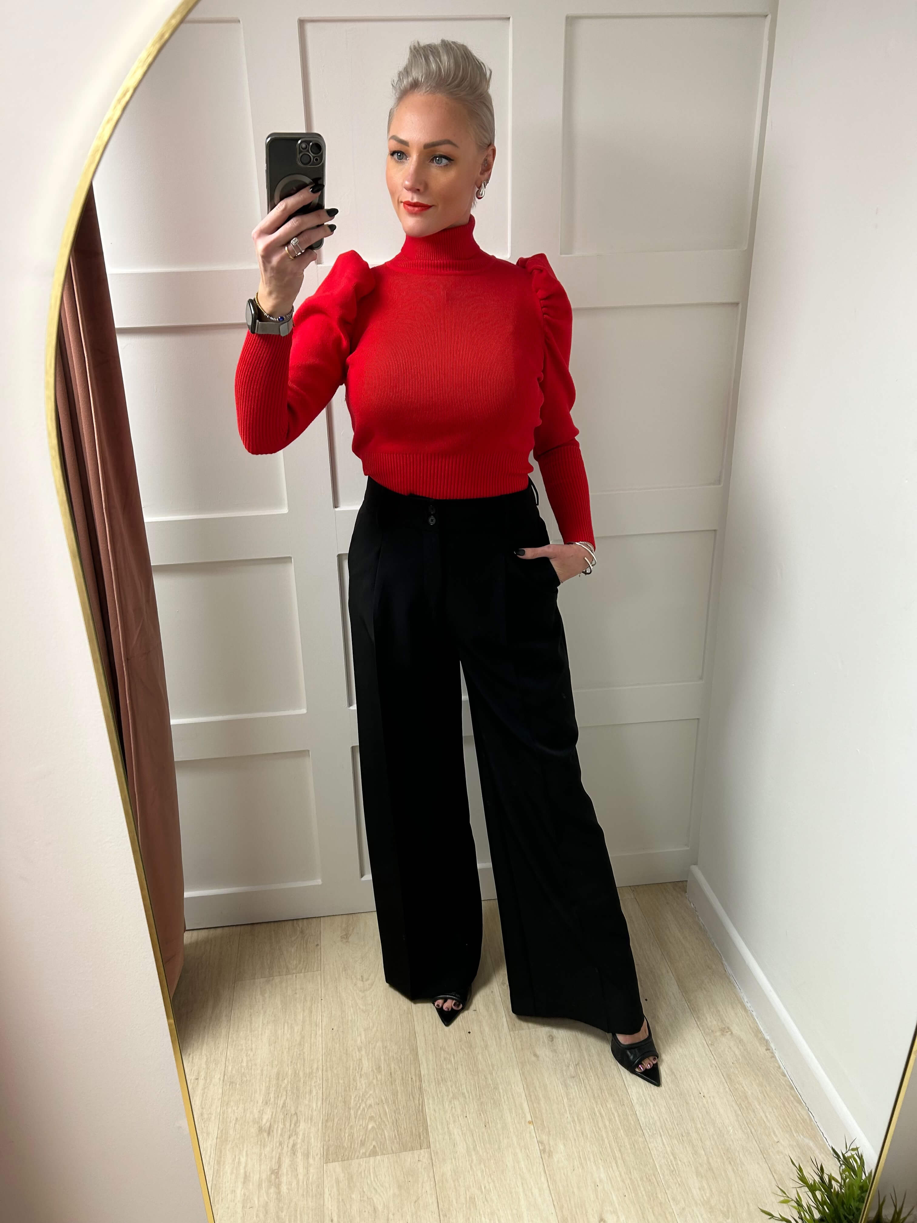 Kamila High Neck Ribbed Jumper