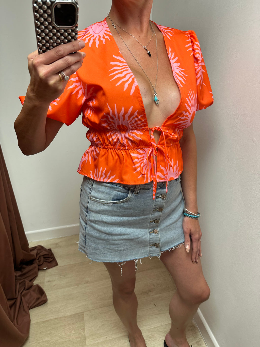 Naia Sun Print Blouse