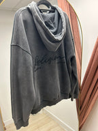 Religion Embroidered Wash Hoodie