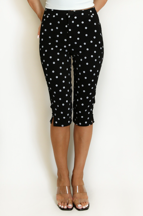 Polka Dot Capri Pants