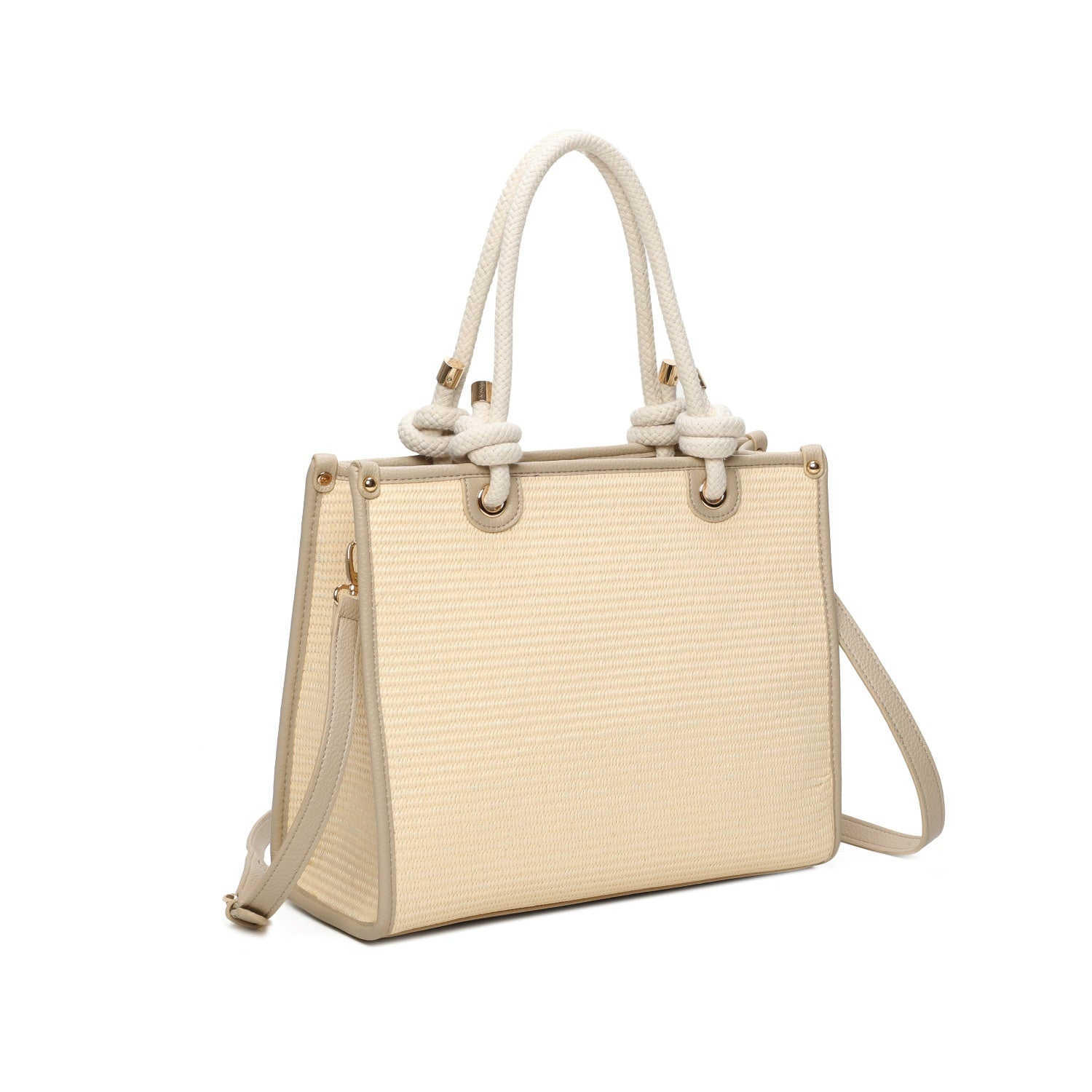 Straw Tote Bag Beige