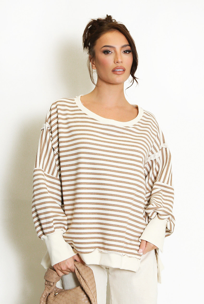 Philly Striped Oversized Sweatshirt