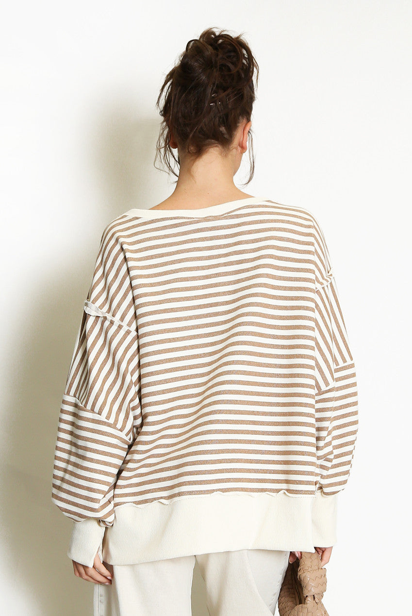 Philly Striped Oversized Sweatshirt