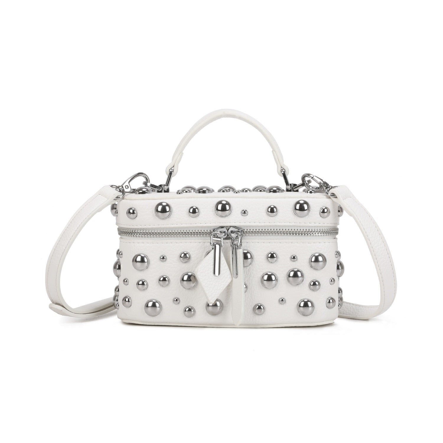 Studded Grab Bag White