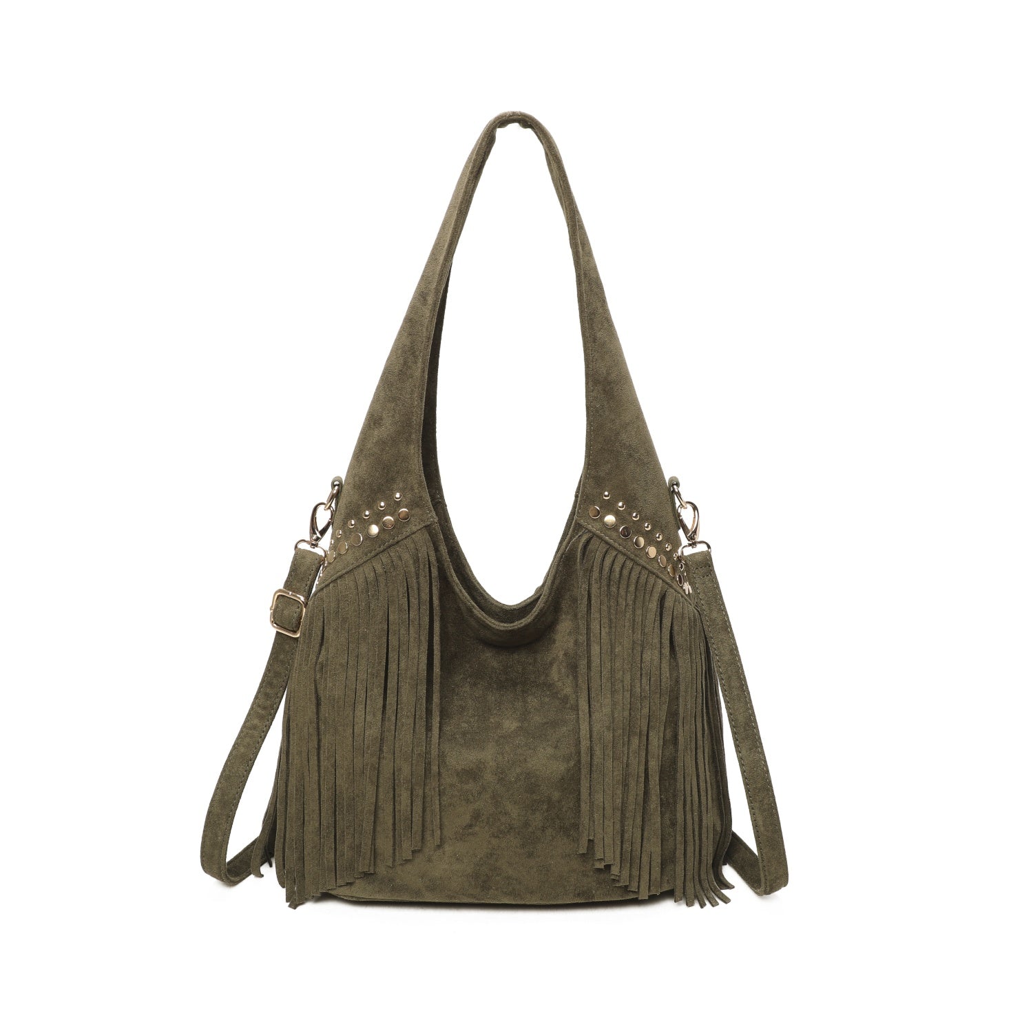 Tassel Hobo Bag Green