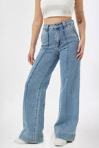 Jayla Jeans in Stone Wash Blue