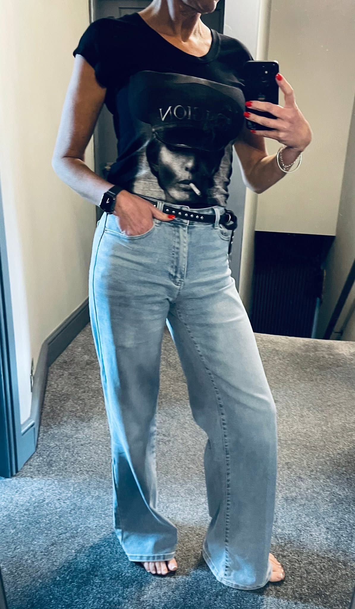 Andre Wide Leg Denim Jeans