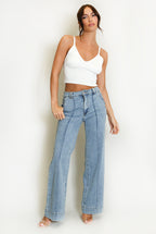 Jayla Jeans in Stone Wash Blue